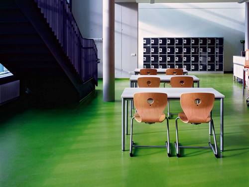 Линолеум Marmorette в интерьере Натуральный линолеум Gerflor Marmorette